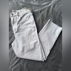 Madewell Perfect Vintage White Ankle Jeans